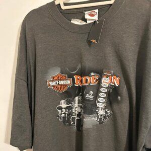 3X Vintage Ride On Harley Davidson T shirt  XXXL  NWT